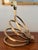 Mid-Century Modern Vintage Brass Slinky Lamp For Sale - Image 3 of 12