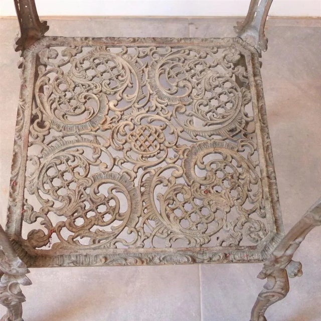 Black Metal Start-Time Flower Stand, 1800s For Sale - Image 8 of 11