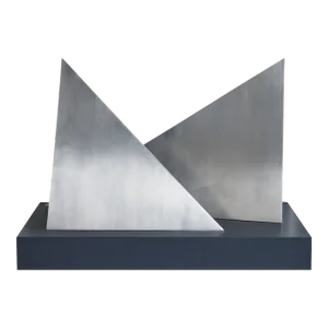 Geometric Polished Stainless Steel Sculptures by Rafe Affleck, Circa 1970's