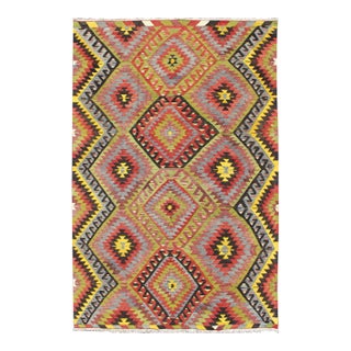 Vintage Turkish Kilim All-Over Design For Sale