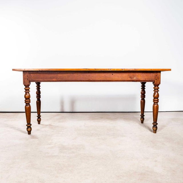 1940s French Oak Bobbin Leg Dining Table, 1940s For Sale - Image 5 of 8