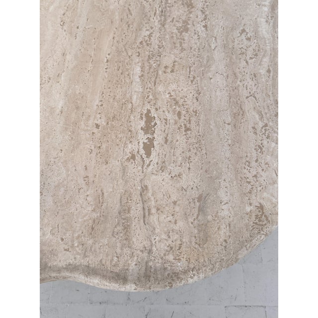 Hand-Crafted Travertine Coffee Table, Italy, 1970s For Sale - Image 15 of 18