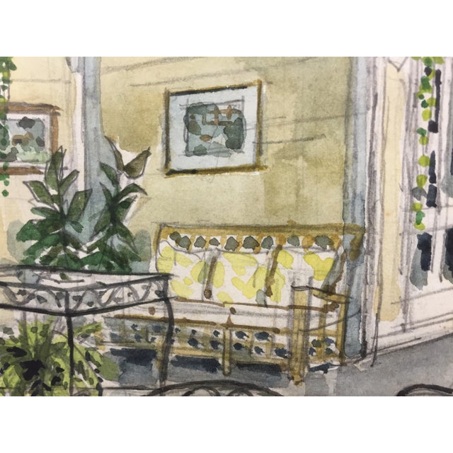 Mid-Century Modern Broadway Avenue, Saratoga Painting For Sale - Image 3 of 4