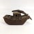 Brown 20th Century Handcrafted E-Shin Teapot of a Boat For Sale - Image 8 of 8