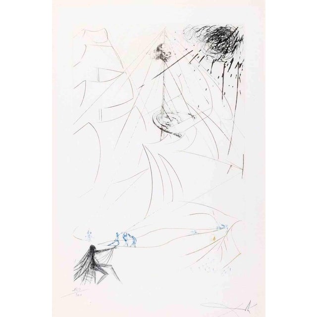 Modern Salvador Dali, Vaisseau Fantome, Etching, 1969 For Sale - Image 3 of 3