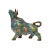 Figurative Vintage Metal Turquoise Blue Enamel Cloisonné Ox Figurine For Sale - Image 3 of 5