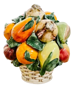 Large Scale Hand-Made Italian Topiary With Mixed Fruit Basket for Intrada