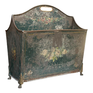 Antique American Country Tole Magazine Rack