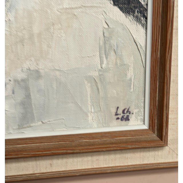 Liisa Chaudhuri, Cubist Portrait, 1960s, Oil Painting on Canvas, Framed For Sale - Image 6 of 18
