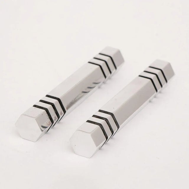 French Art Deco Set of Knife Rests by Louis Prodhon, 1930, Set of 12 For Sale - Image 3 of 8