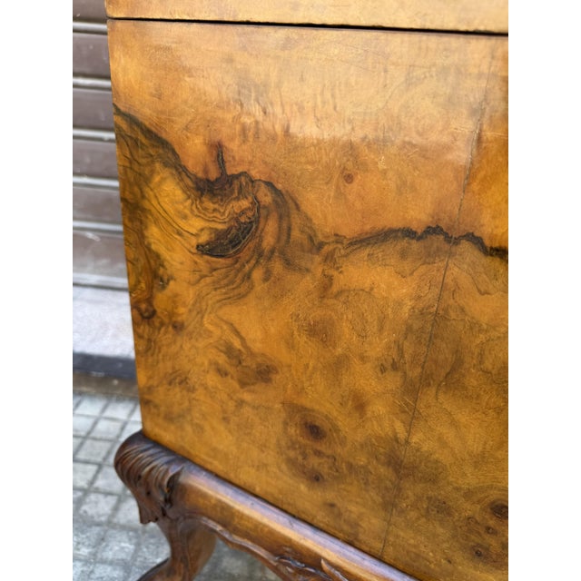Art Deco Italian Bedside Tables with Marble Top, 1940, Set of 2 For Sale - Image 9 of 10