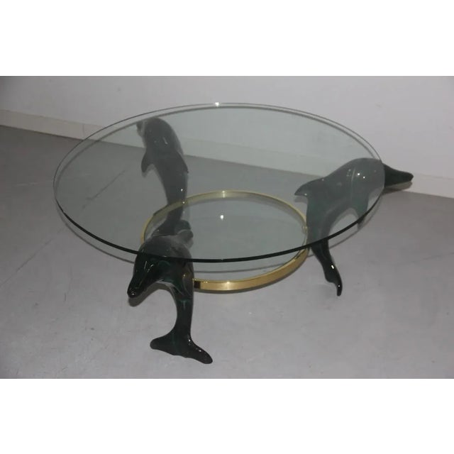 Italian Dolphins Coffee Table, 1970s For Sale - Image 10 of 10