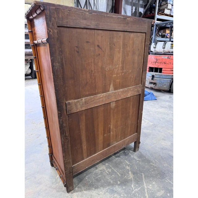 19th Century French Faux Bamboo Bookcase For Sale - Image 13 of 13