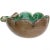 Beautiful vintage Murano hand blown green with aventurine flecks Italian art glass personal ashtray, decorative bowl. The...