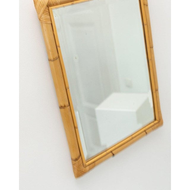 Wall Mirror in Bamboo, Italy, 1940s For Sale - Image 8 of 11