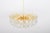 Gold Gilt Brass Crystal Chandelier by Palwa, 1970s For Sale - Image 8 of 11
