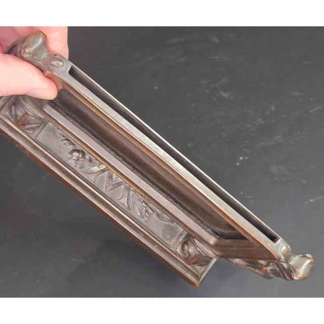 Bronze Art Nouveau Photo Frame With Grasshoppers For Sale - Image 10 of 11