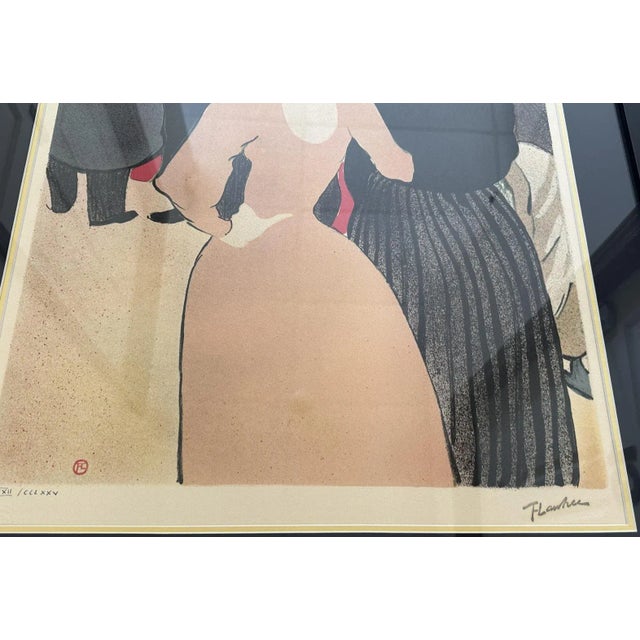 Printmaking Materials Henri De Toulouse-Lautrec "La Goulue Et La Mome Fromage" Numbered Lithograph For Sale - Image 7 of 11