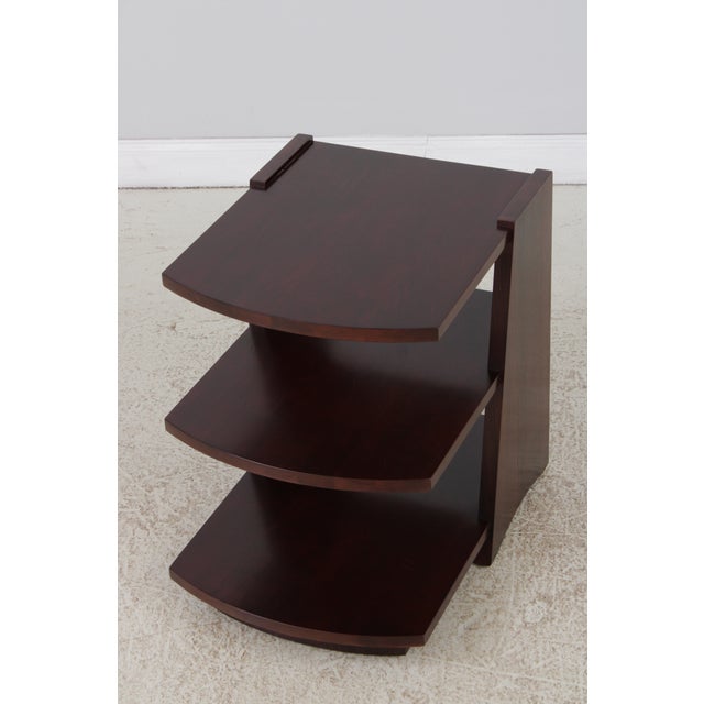 Brown Stickley Metropolitan Cherry 3 Tiered Stand For Sale - Image 8 of 15