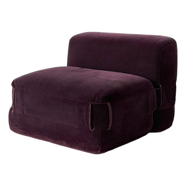 Quartet 932 Chair by Mario Bellini for Cassina in Mohair For Sale