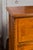 Neoclassical Pair of 1820s Italian Neoclassical Carved Walnut Bedside Tables with Banding For Sale - Image 3 of 12