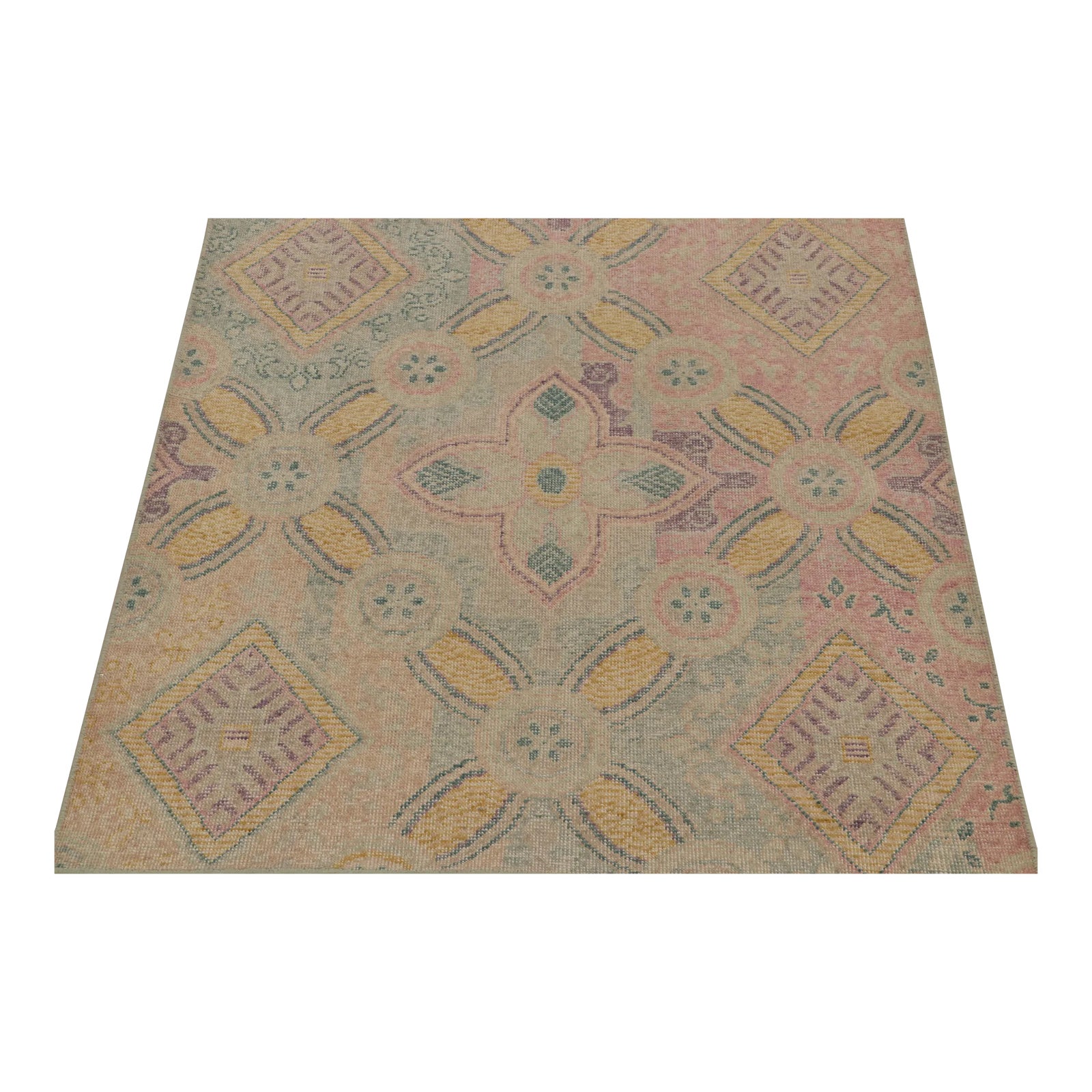 Rug & Kilim’s Oversized Primrose Rug in Blue and Pink, 12x14 | Chairish