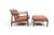Mid-Century Modern Mid 20th Century Dux Lowback Lounge Chair + Ottoman by Folke Ohlsson For Sale - Image 3 of 9