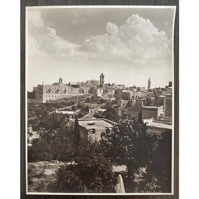 American Colony Jerusalem, Vintage Large Albumen Photo Jerusalem Landscape, 1890-1920 For Sale - Image 9 of 9