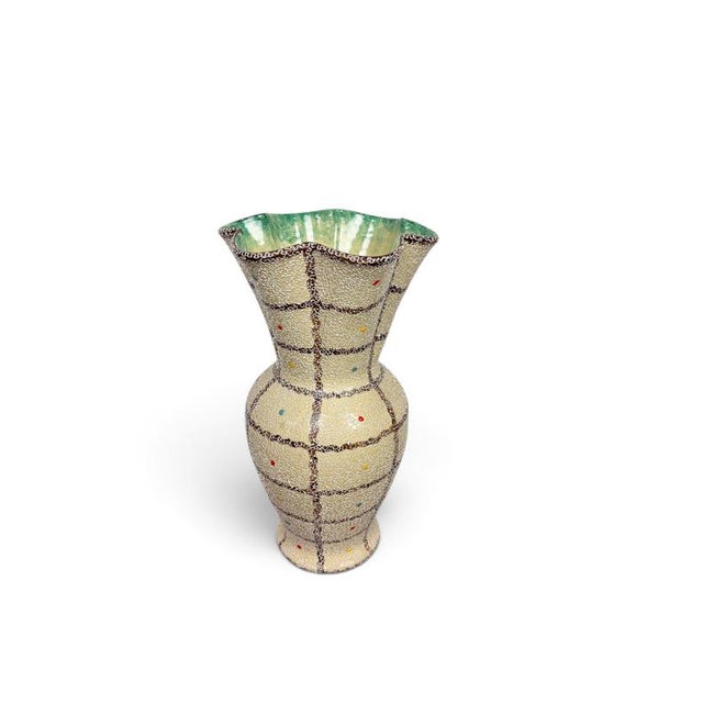 Italian Vase in Ceramic by Rolli Deruta, 1950s For Sale - Image 4 of 6