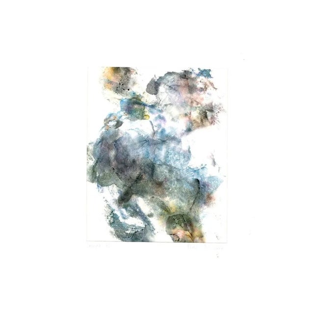 Peter Dischleit, Abstract Composition, 1973, Ink and Watercolor on Paper For Sale