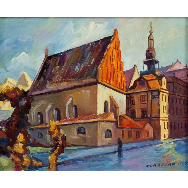 14.5 X 16.5 with frame HOVIK MURADIAN Born in 1964 in Yerevan, Armenia ,he now lives and works in Prague, Czech Republic....