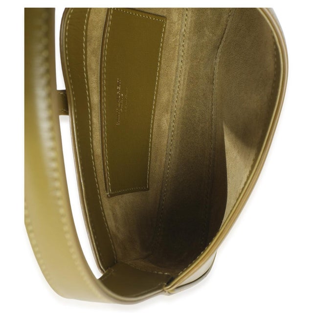 Green Olive Smooth Calfskin Mini Le 5 A 7 Hobo For Sale - Image 8 of 8