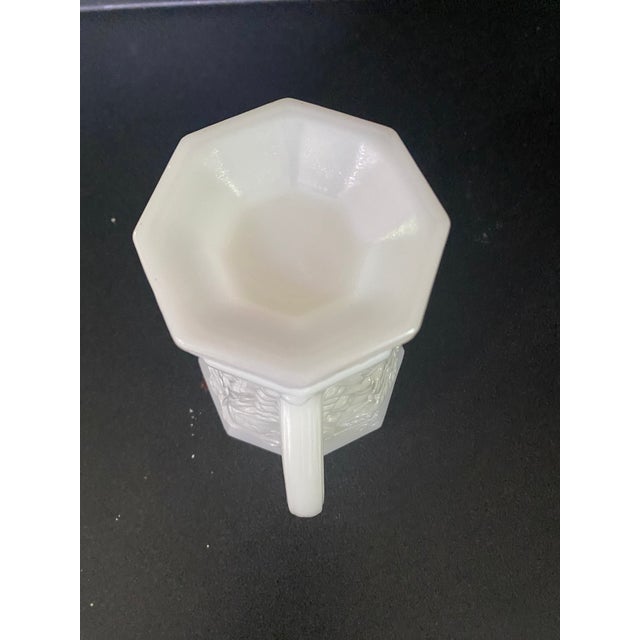 Anchor Hocking Vintage Anchor Hocking White Milk Glass Grape Pitcher For Sale - Image 4 of 5
