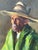 Vintage Framed Oil Painting of Man in Hat For Sale - Image 11 of 12