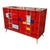 Dresser with Four Drawers in Red Murano Glass, 1980s For Sale - Image 4 of 12
