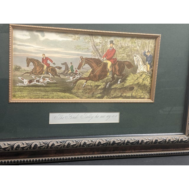 Late 20th Century Bombay Private Collection “The Find: Tally-Ho Away O-O” Equestrian Artwork For Sale - Image 9 of 11