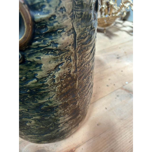 Arts & Crafts Style Ceramic Umbrella Stand For Sale - Image 4 of 9