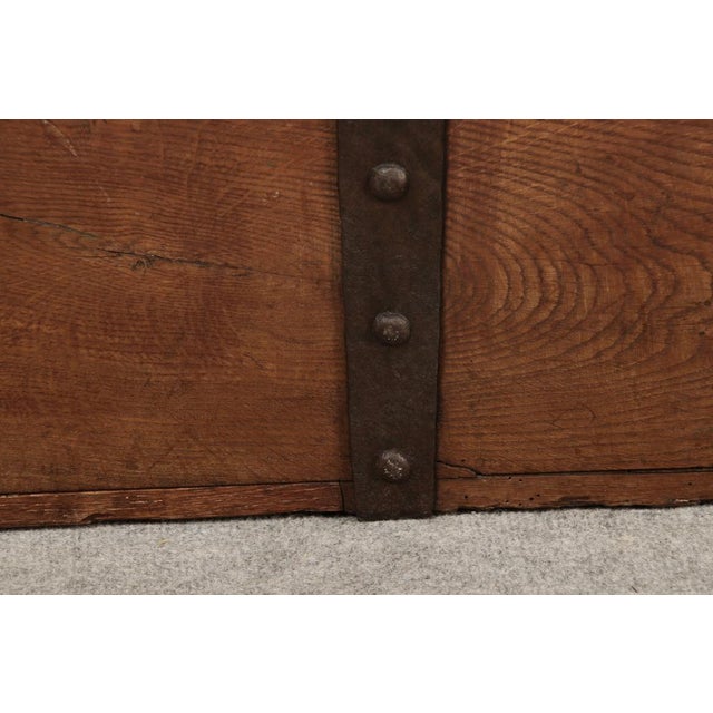 Small Antique Gothic Chest with Iron Bands, 1500 For Sale - Image 15 of 18
