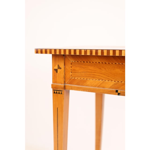 19th Century Louis XVI Side Table in Cherry Wood, 1850 For Sale - Image 3 of 11