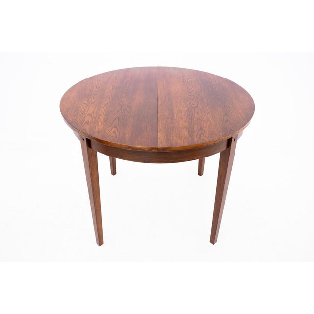 Vintage Polish Round Table, 1960s For Sale - Image 9 of 9