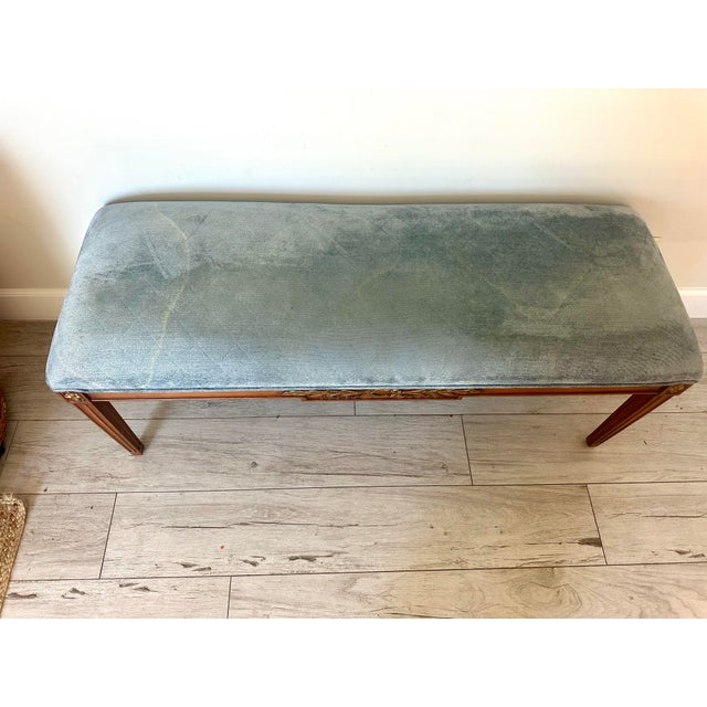 1990s Late 20th Century King Louis XVI Style Bench For Sale - Image 5 of 10