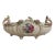 Vintage German Dresden Porcelain Rose Console Bowl For Sale