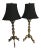 Mirrored Moorish Tri Pod Adjustable Table Lamps a Pair For Sale