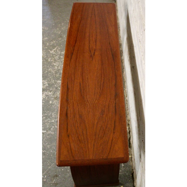 Vintage Teak Console Table For Sale In New York - Image 6 of 10