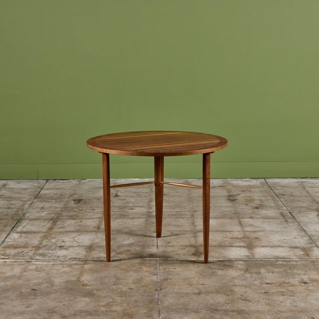 Brown George Nakashima for Widdicomb Occasional Table For Sale - Image 8 of 12