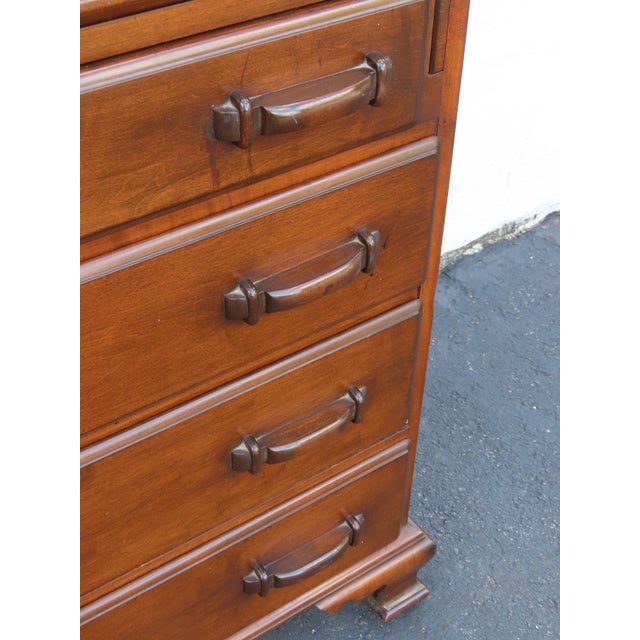 Early 1900s Art Deco Secretary Desk 6678 For Sale - Image 10 of 18