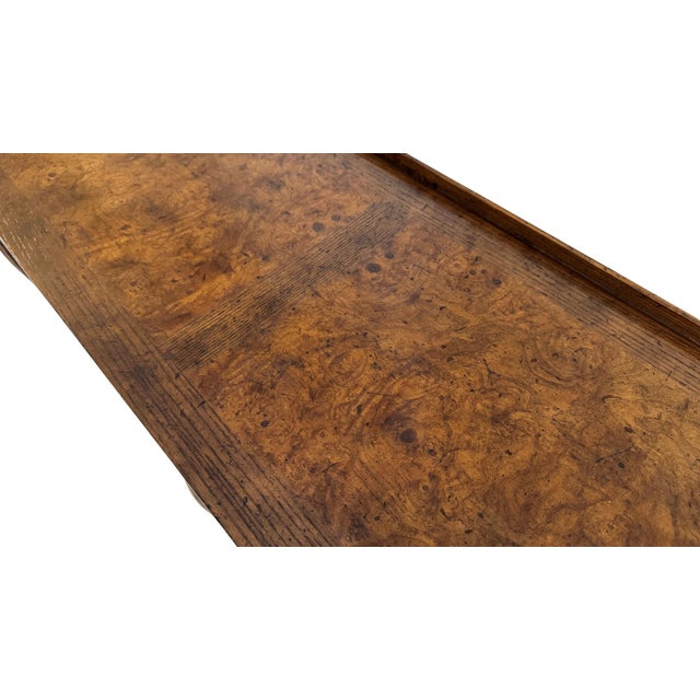 Baker Milling Road French Country Walnut Console Table For Sale - Image 11 of 15