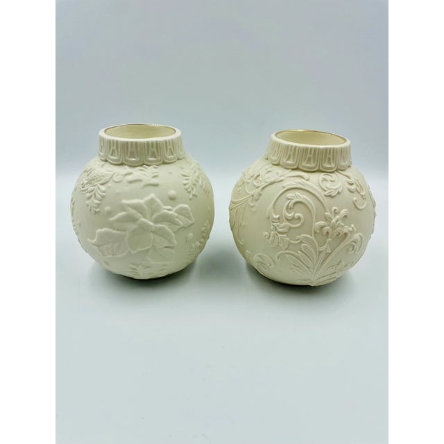 Vintage Lenox Ornamental Glow Votive Holders - Set of 2 For Sale - Image 12 of 12
