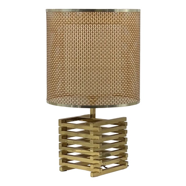 Large Spiga Lamp in Brass by Enrico Tronconi for Tronconi, 1960s For Sale