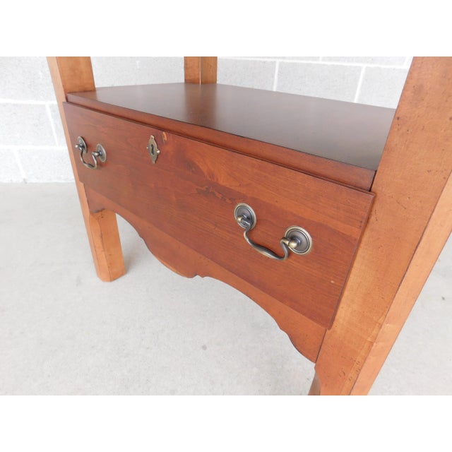 Lane Furniture Williamsburg Cherry 1 Drawer Nightstand #B For Sale - Image 11 of 11